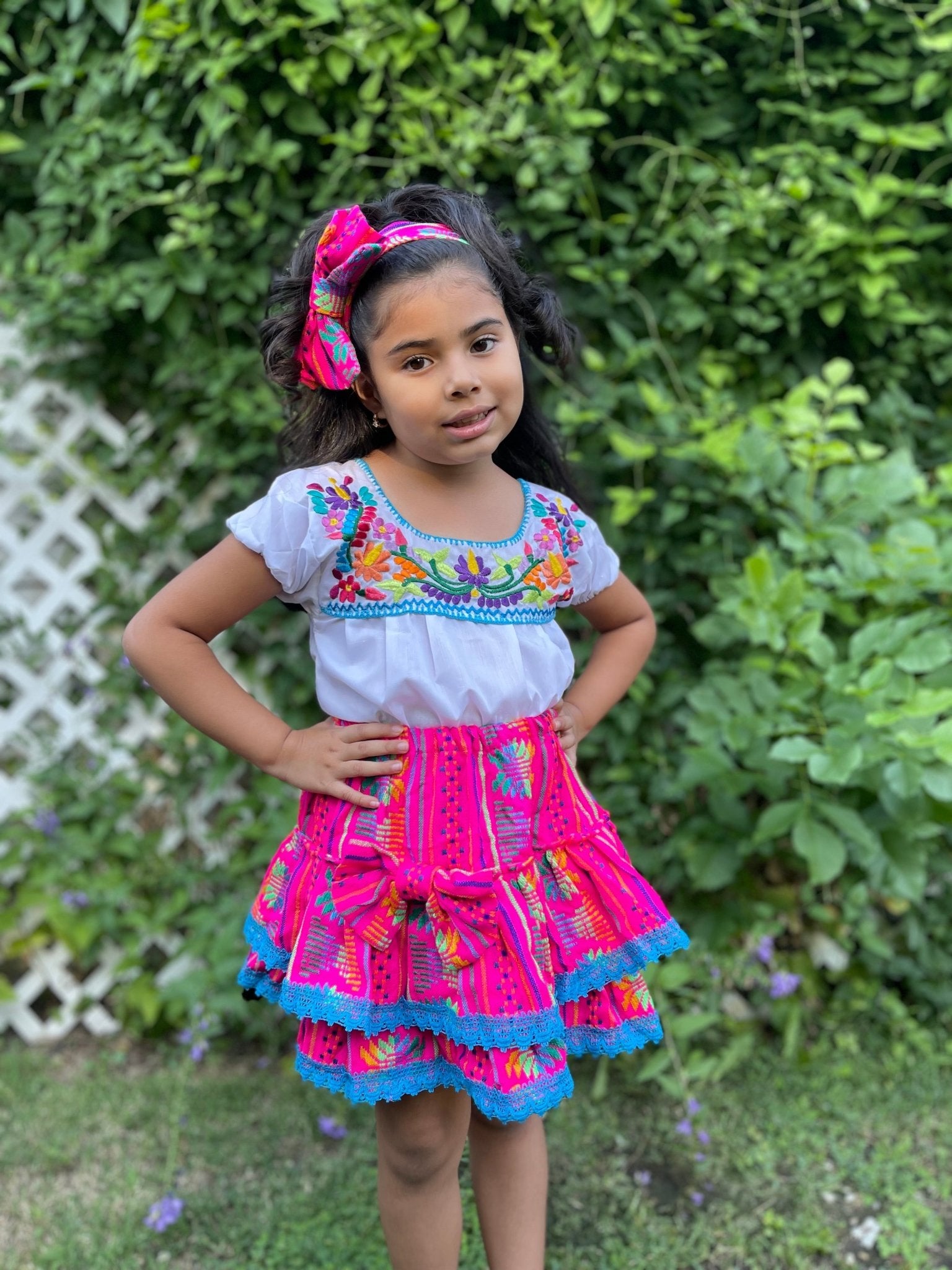 Girls Traditional Mexican Outfit. Mia Outfit. - Solei Store