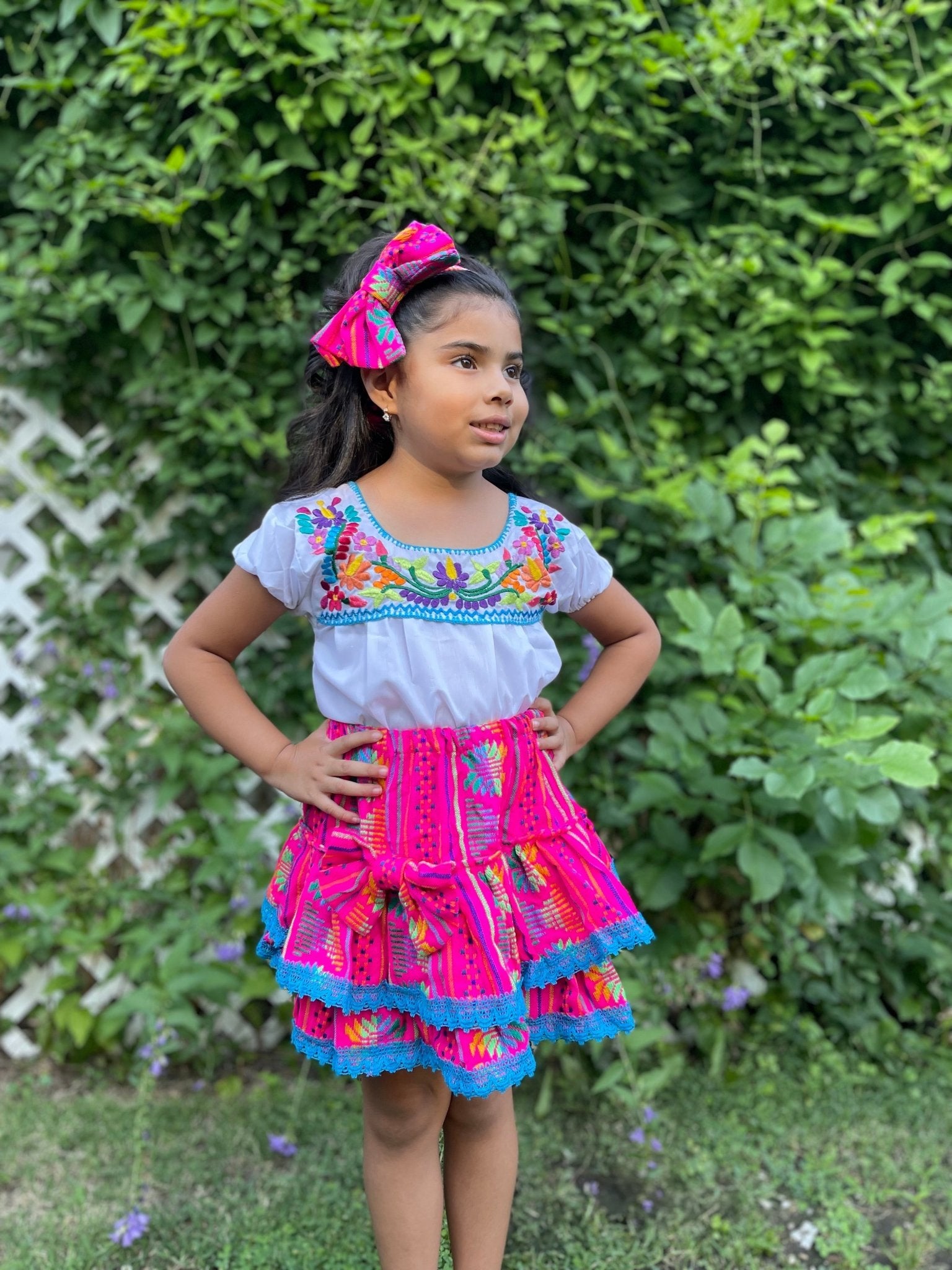 Girls Traditional Mexican Outfit. Mia Outfit. - Solei Store