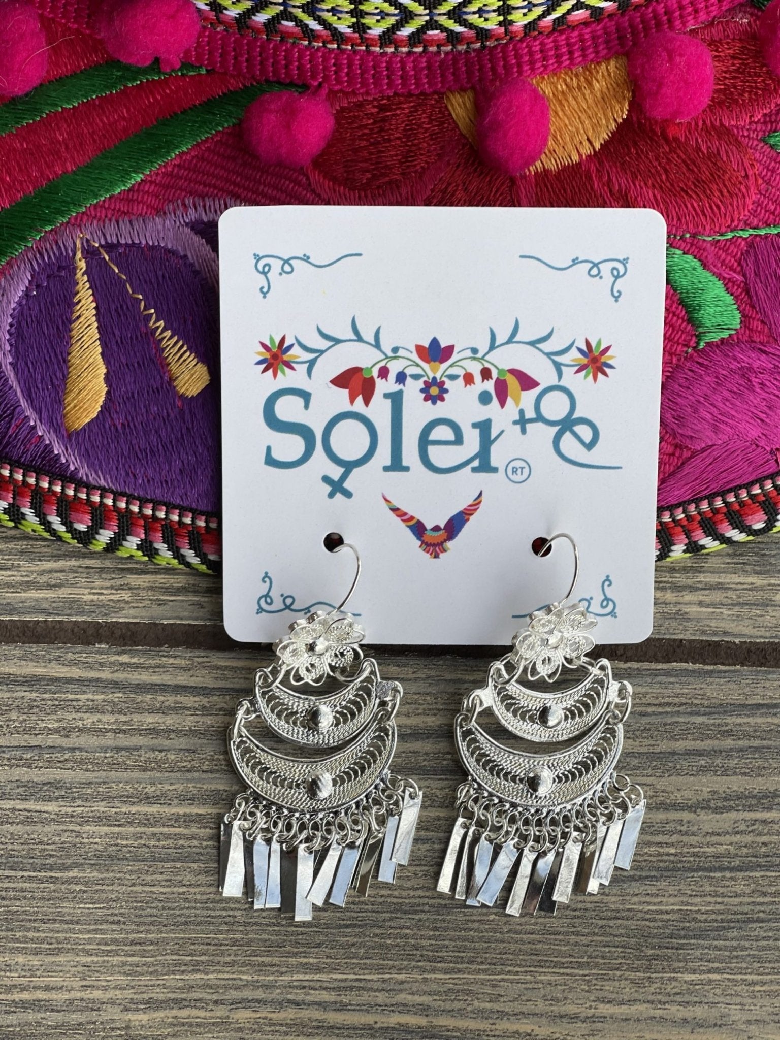 Hammock Style Filigree Earrings. Filigrana Hamaca. - Solei Store