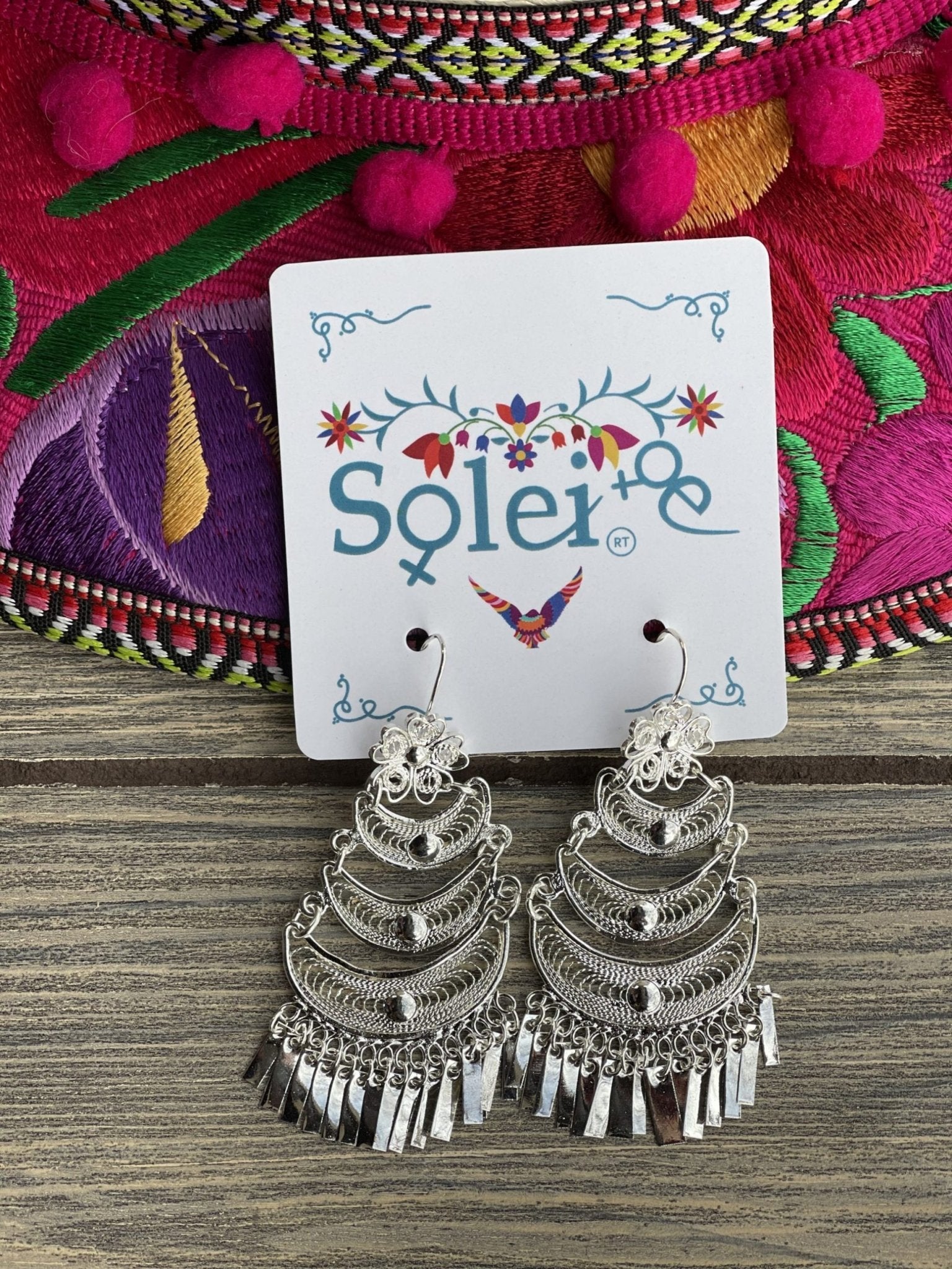 Hammock Style Filigree Earrings. Filigrana Hamaca. - Solei Store