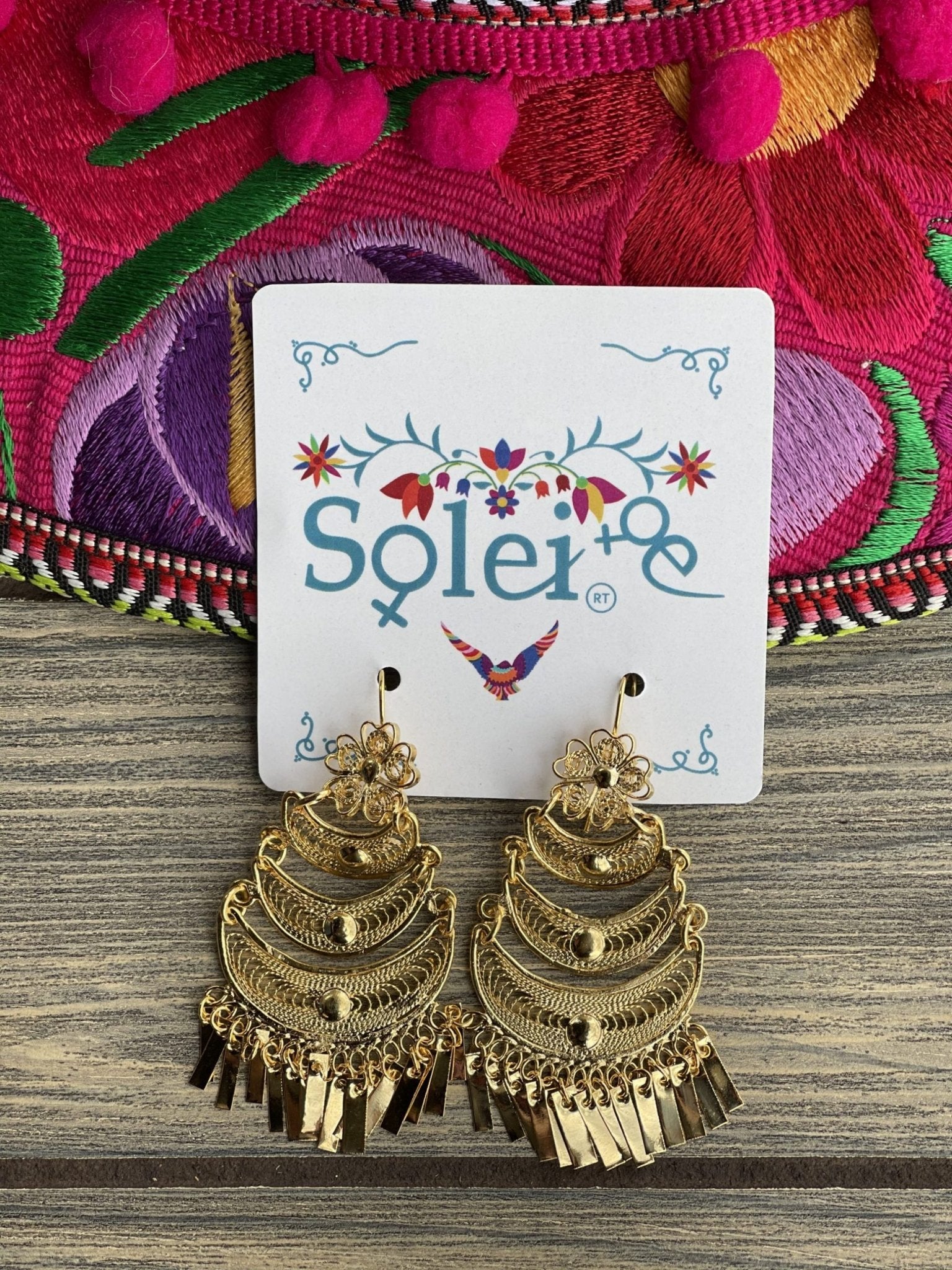 Hammock Style Filigree Earrings. Filigrana Hamaca. - Solei Store