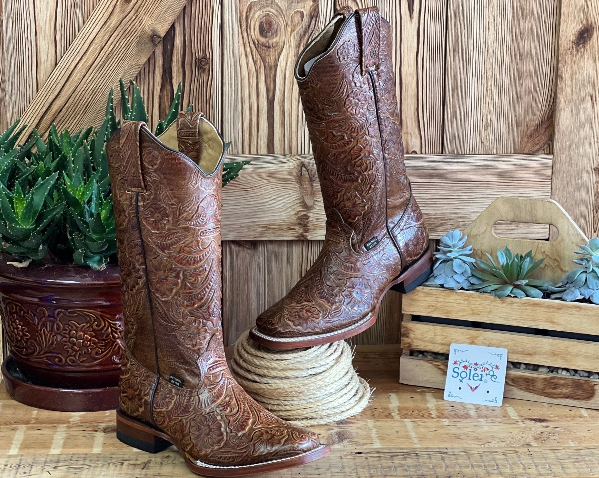 Handmade Die Cut Leather Boots. Tracy Boots. - Solei Store