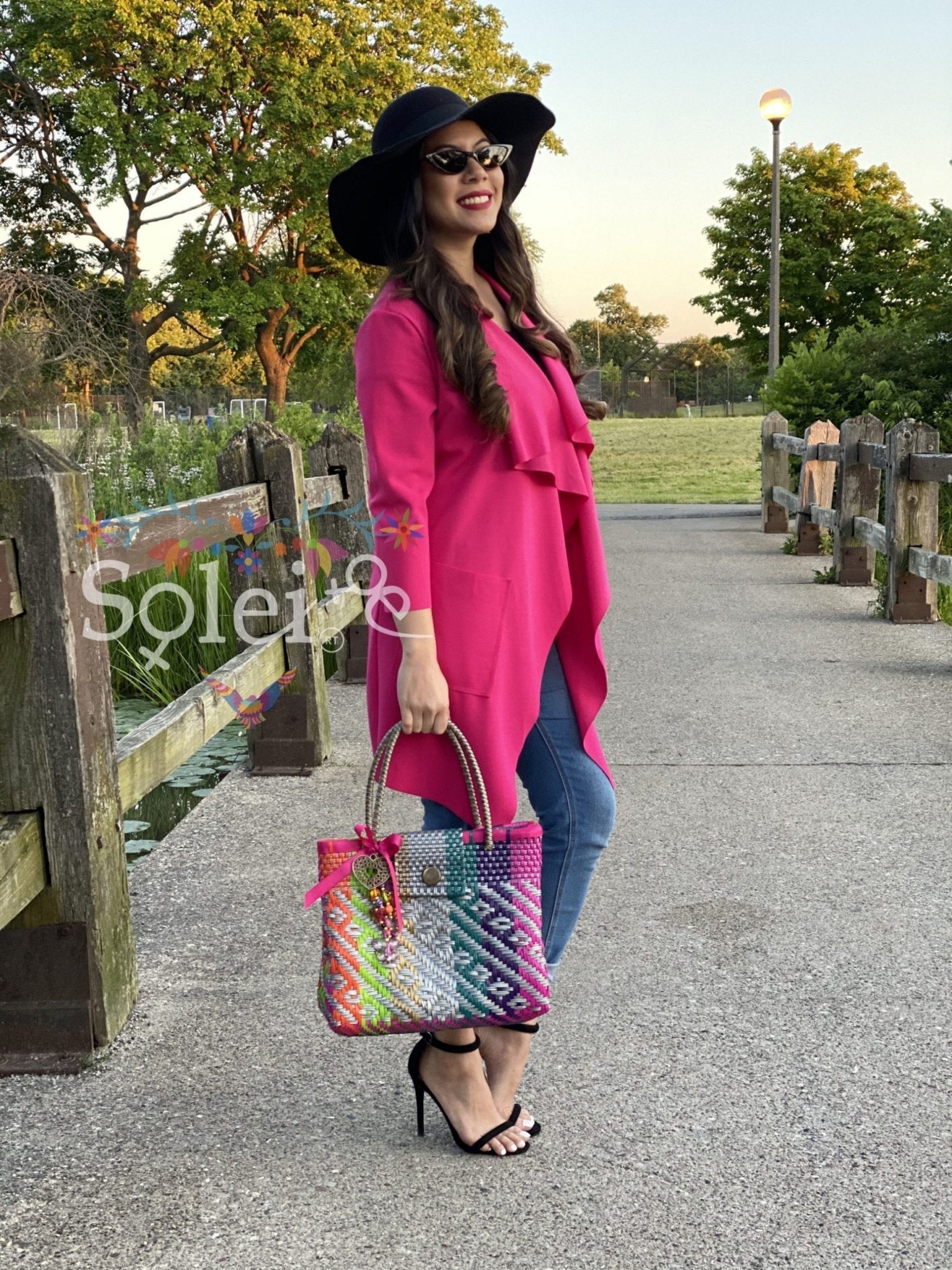 Huichol Bag colorful, high quality, luxury women's handbags - Solei Store