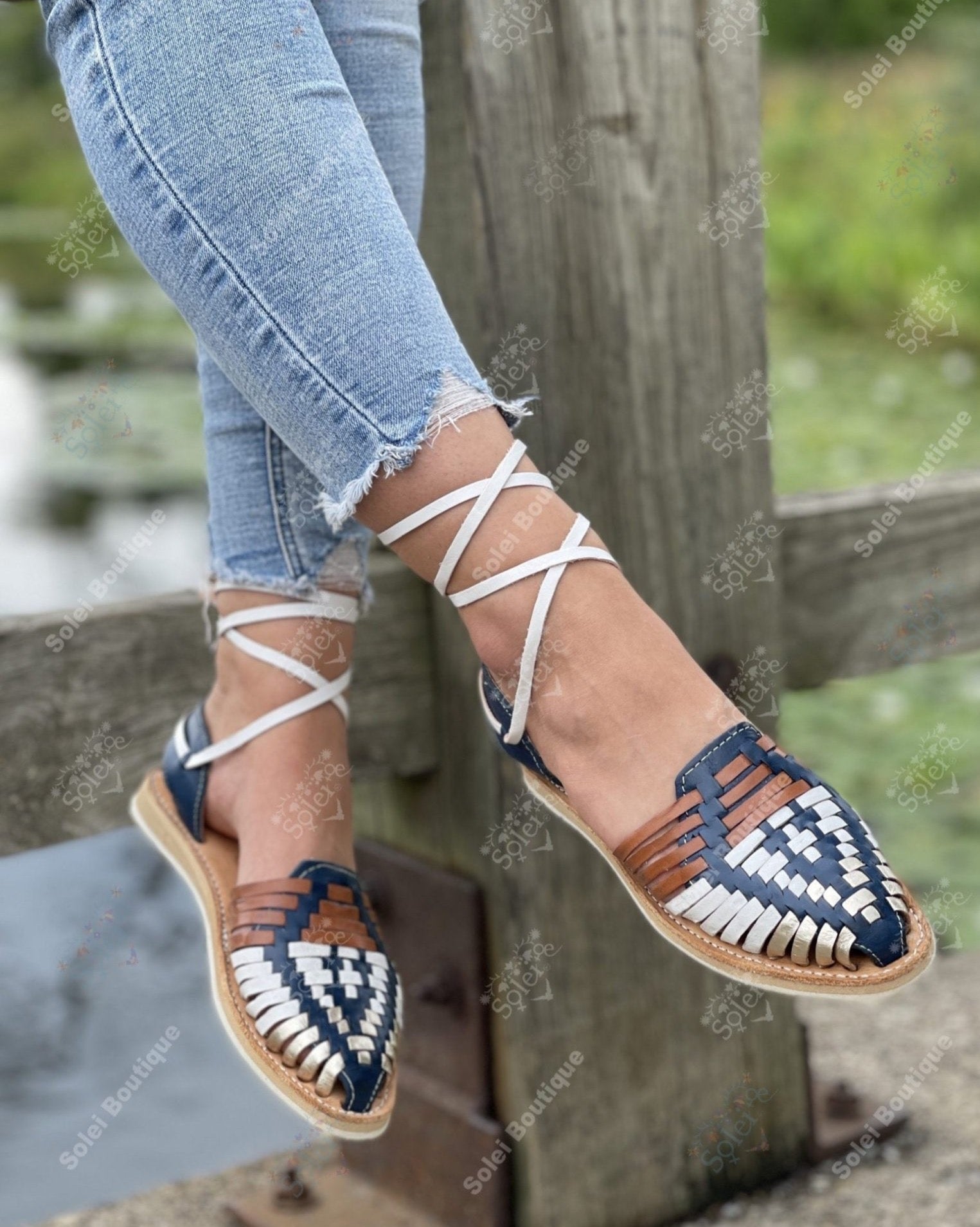 Lace Up Mexican Artisanal Leather Shoes - Solei Store
