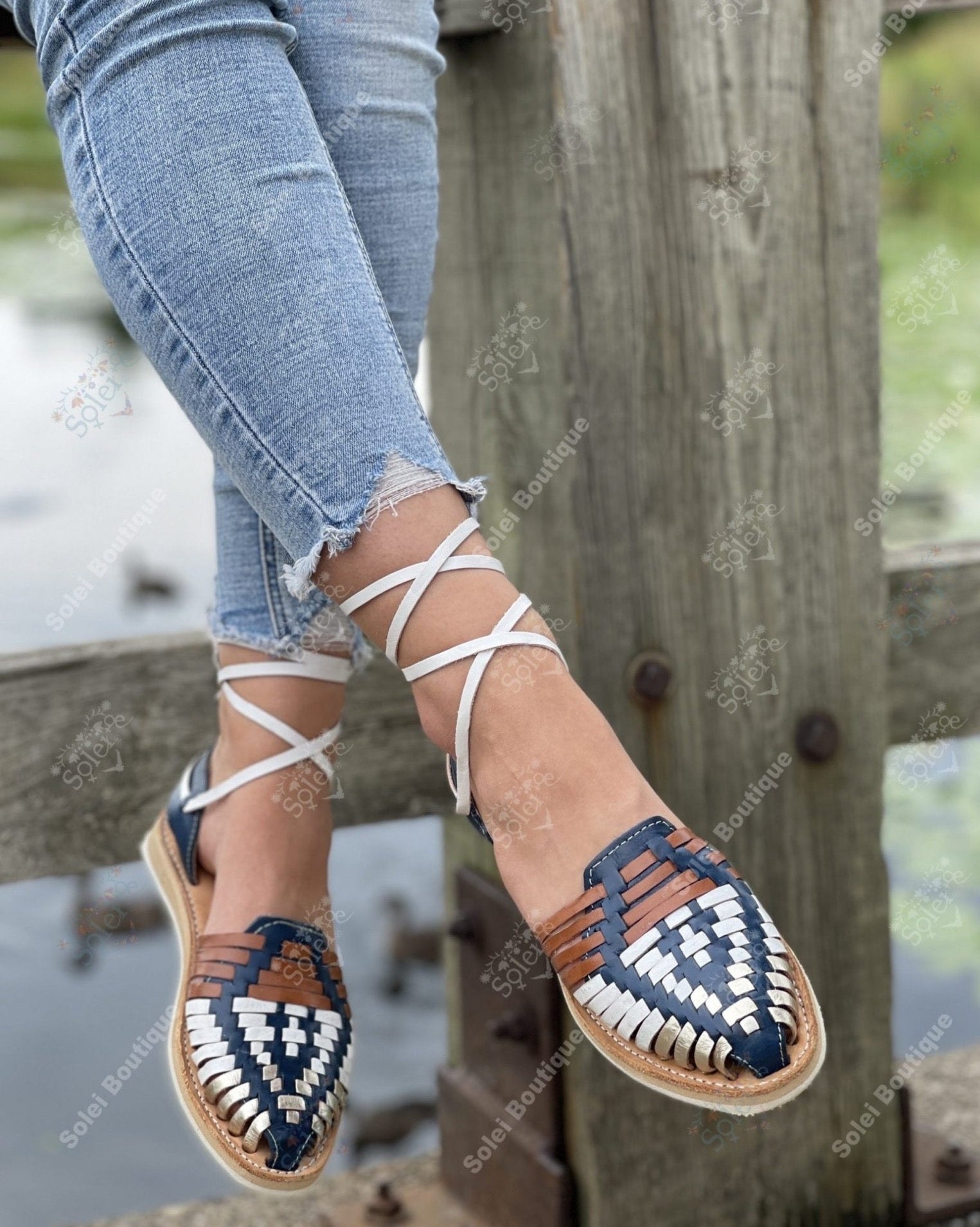 Lace Up Mexican Artisanal Leather Shoes - Solei Store