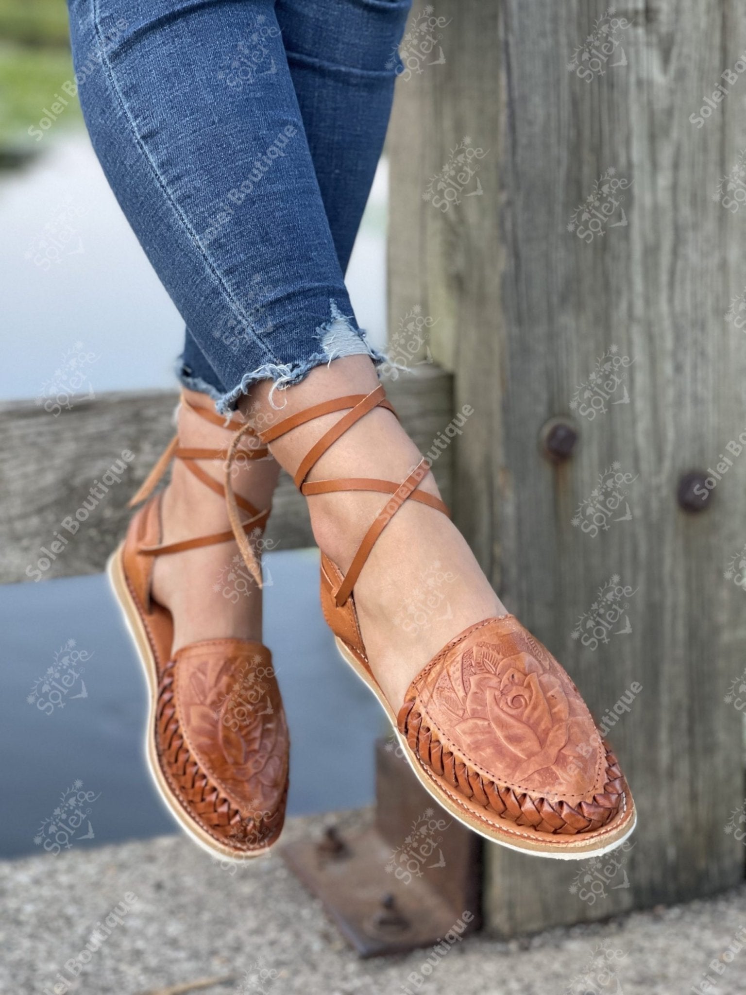 Lace Up Mexican Artisanal Leather Shoes - Solei Store