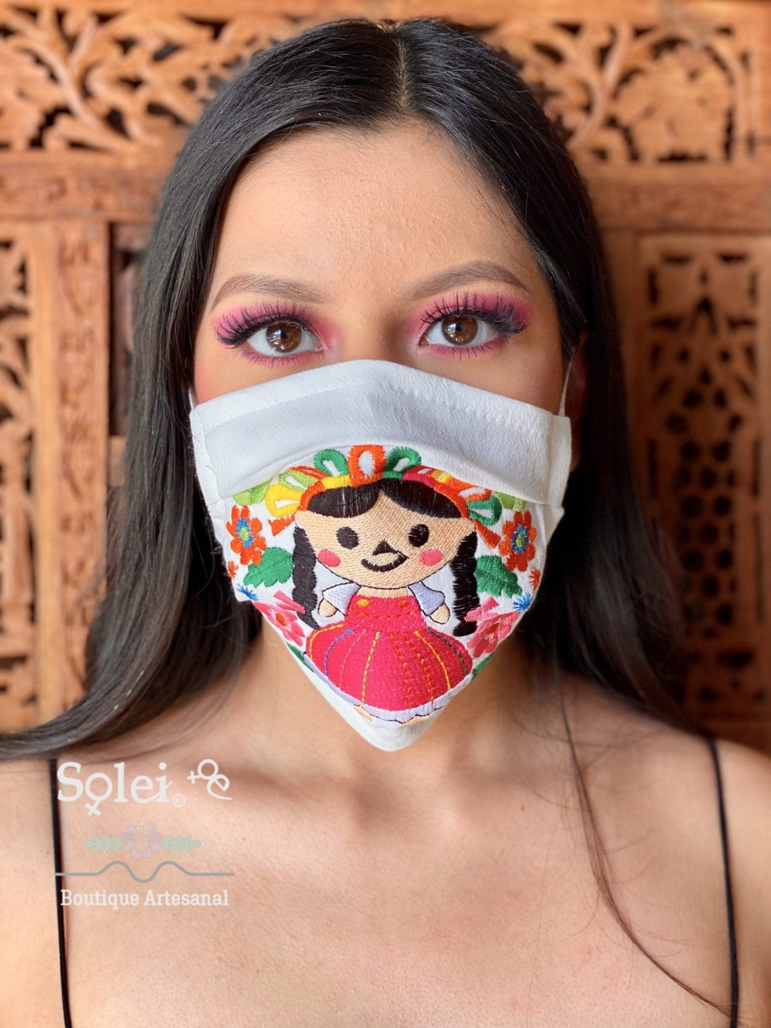 Lele Face Mask Face Mask Lele embroidery Reusable & Washable Face Mask - Solei Store