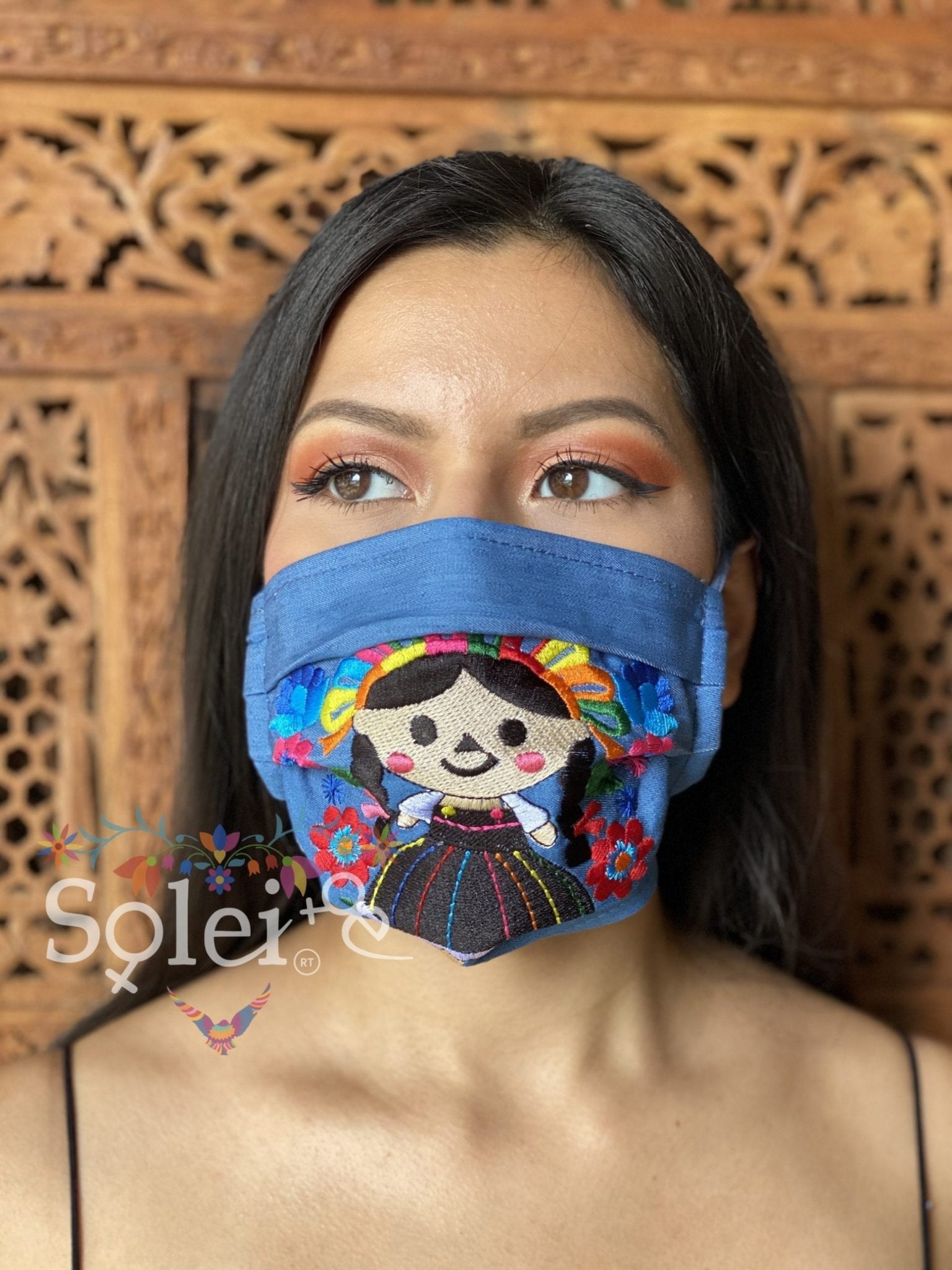 Lele Face Mask Face Mask Lele embroidery Reusable & Washable Face Mask - Solei Store