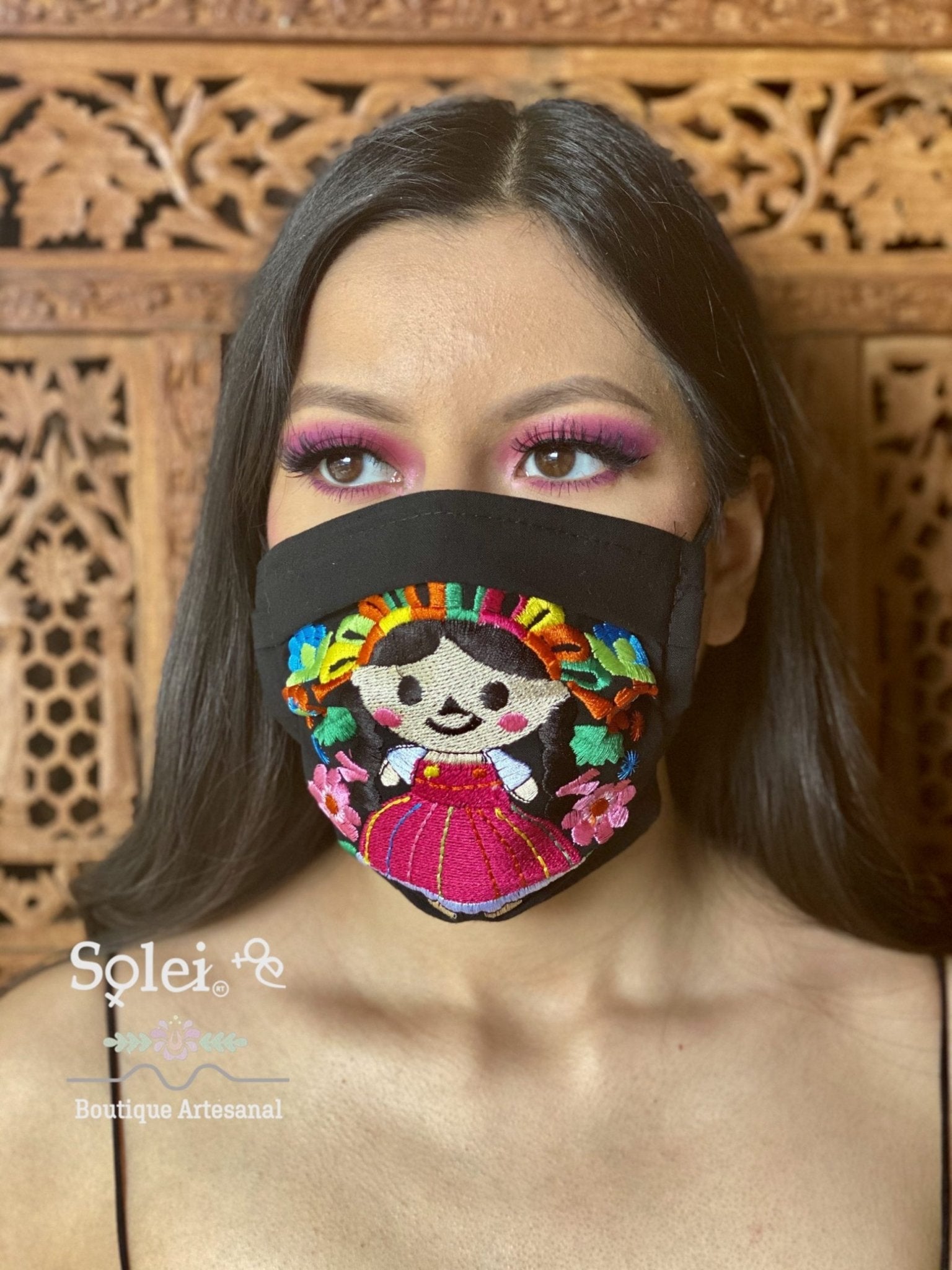 Lele Face Mask Face Mask Lele embroidery Reusable & Washable Face Mask - Solei Store