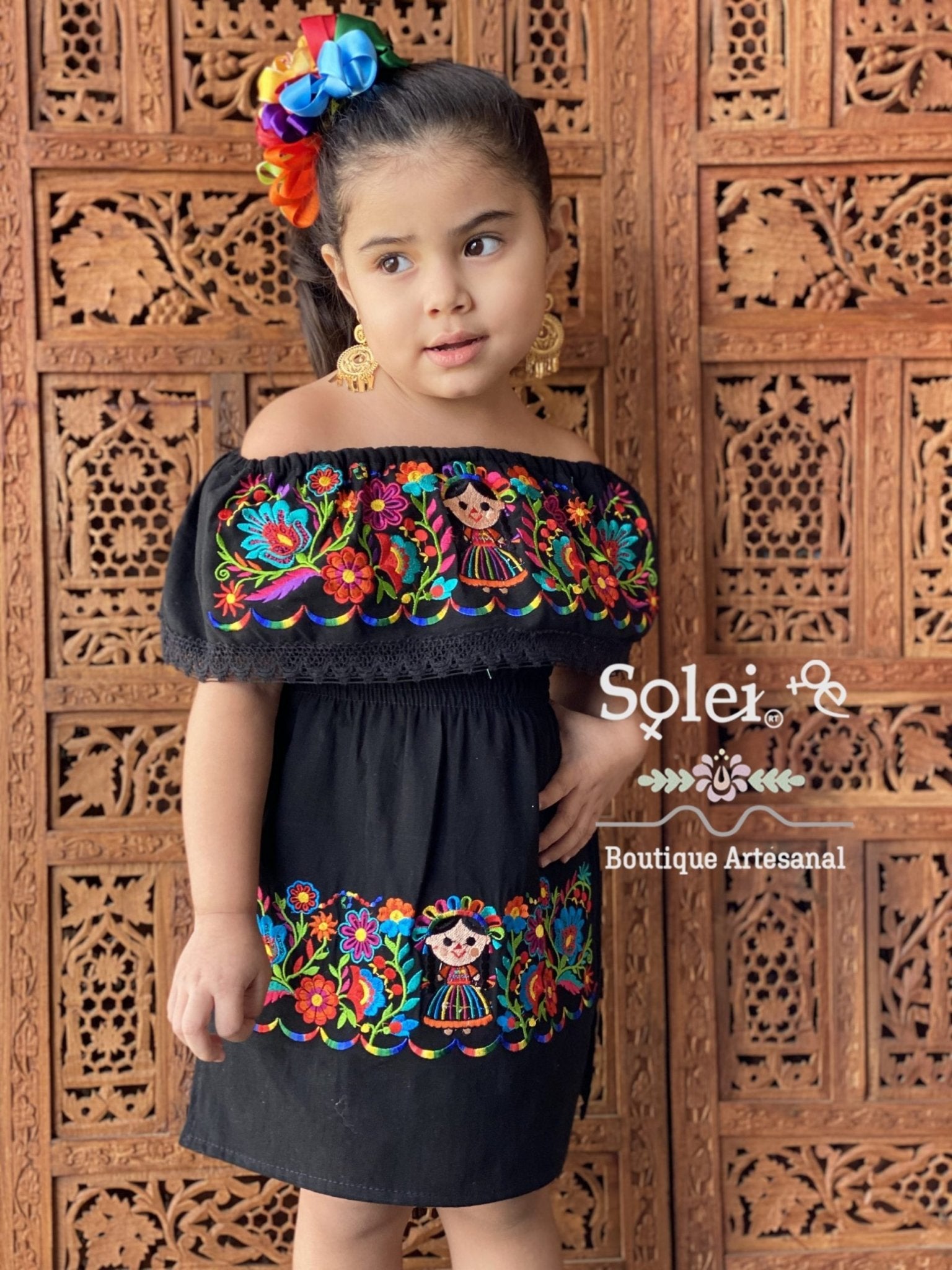 Mexican embroidered dress for toddlers best sale