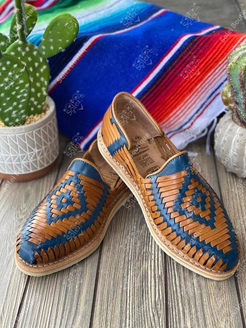 Men’s Artisanal Mexican Leather Sandal. Huarache Marcos - Solei Store