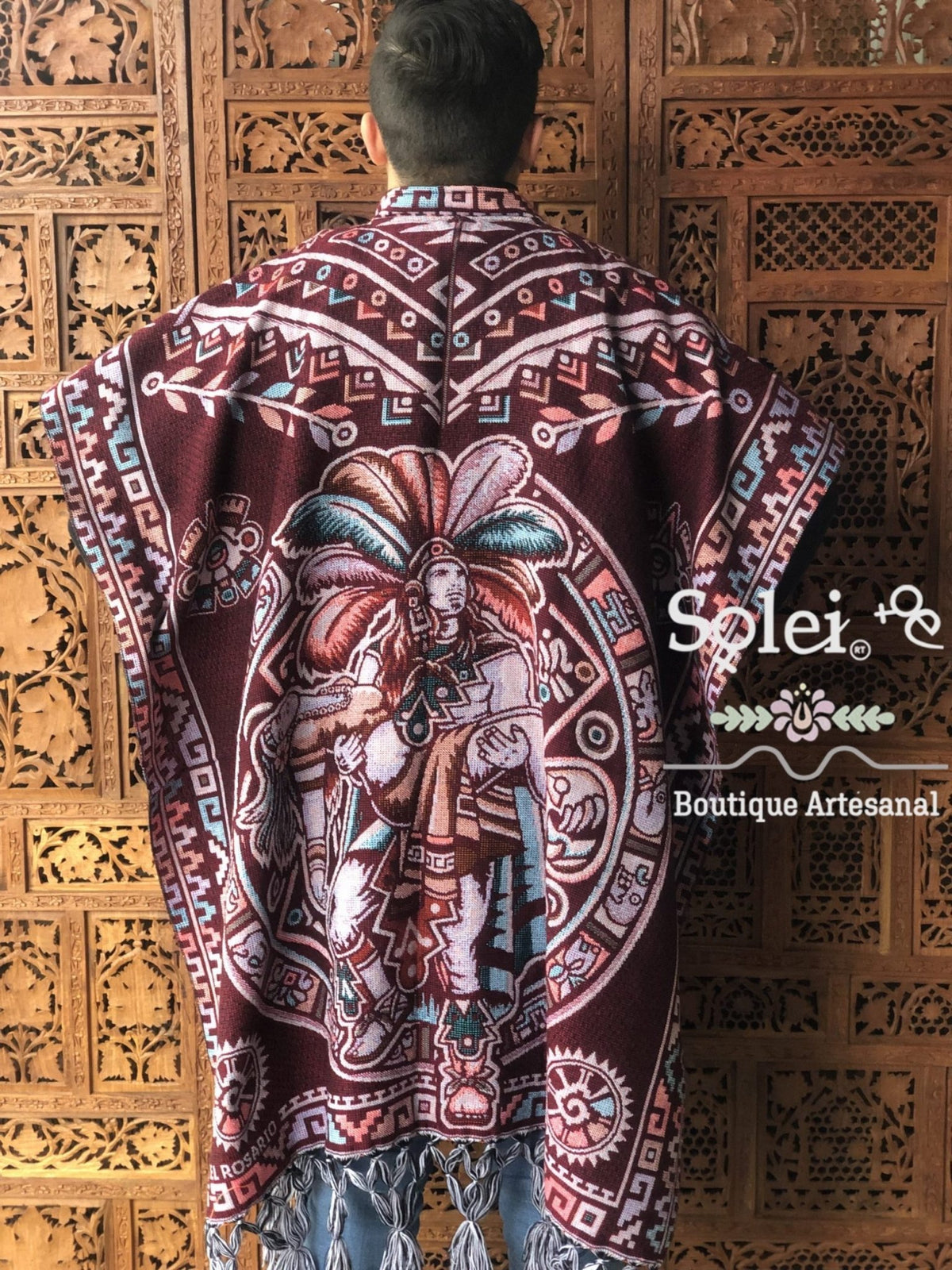 Gaban Mexicano Calendario Azteca - Men’s Mexican Traditional Aztec ...