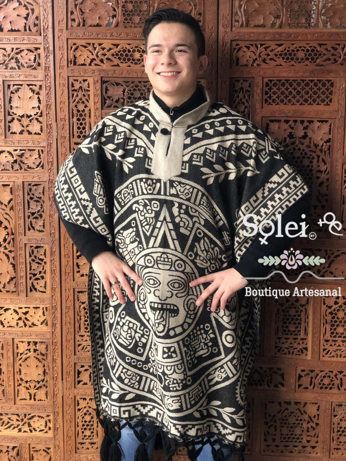 Gaban Mexicano Calendario Azteca - Men’s Mexican Traditional Aztec ...