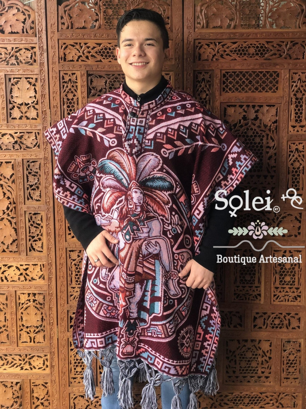 Gaban Mexicano Calendario Azteca - Men’s Mexican Traditional Aztec ...