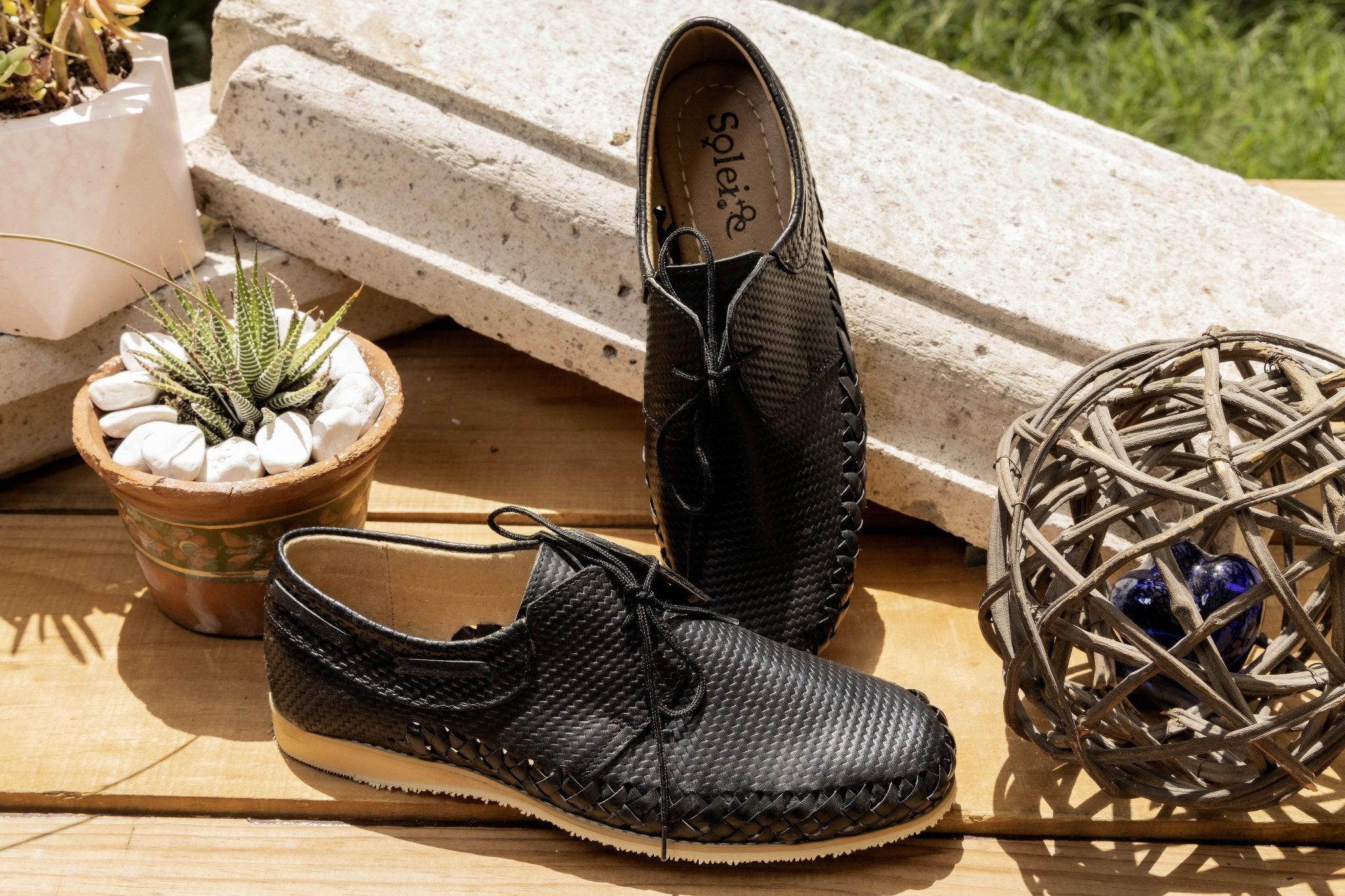 Men’s Mexican Leather Shoes with Laces. Zapato Fernando. - Solei Store