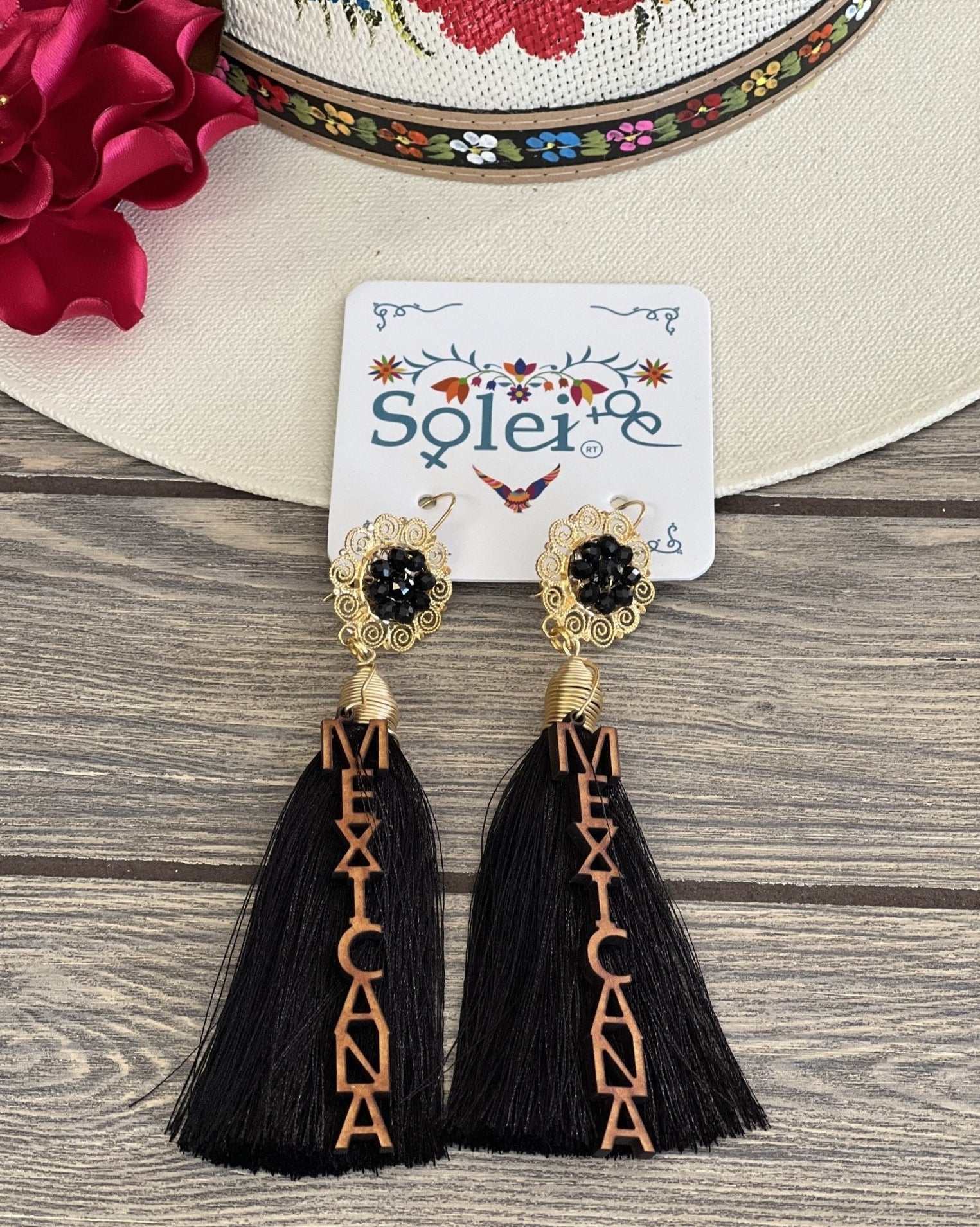 Mexican Artisanal Earrings. Mexican Earrings. Traditional Mexican Jewelry. Arete Mexicana - Solei Store