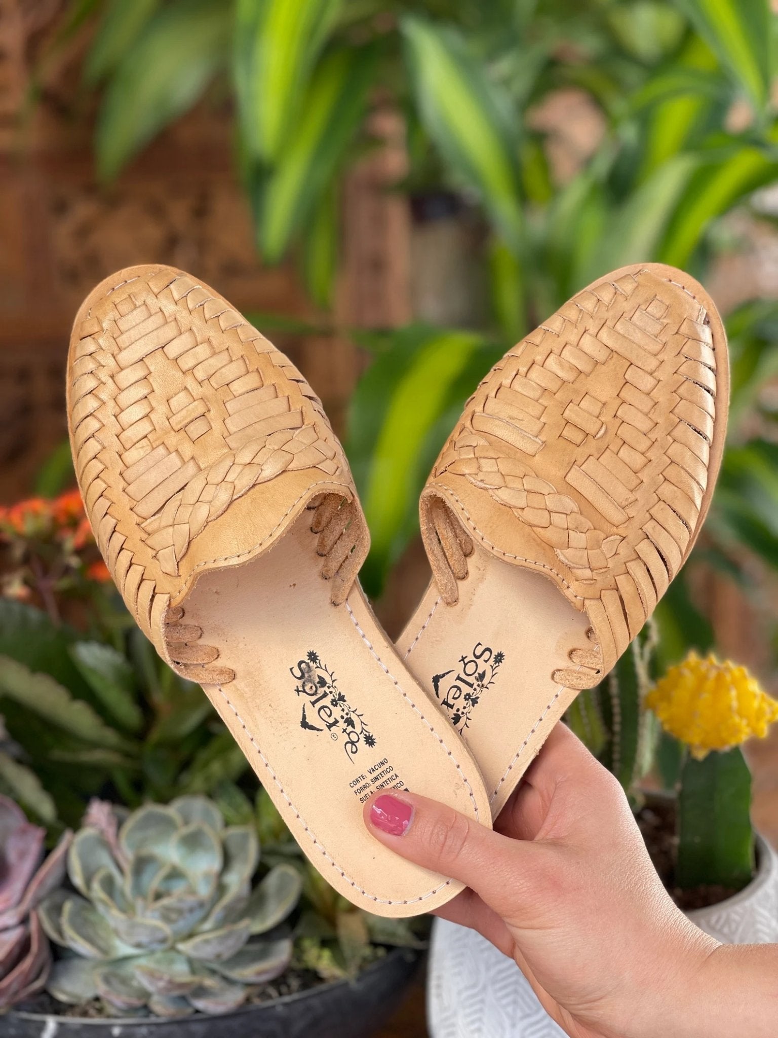 Mexican Artisanal Leather Sandal. Chancla Megan - Solei Store