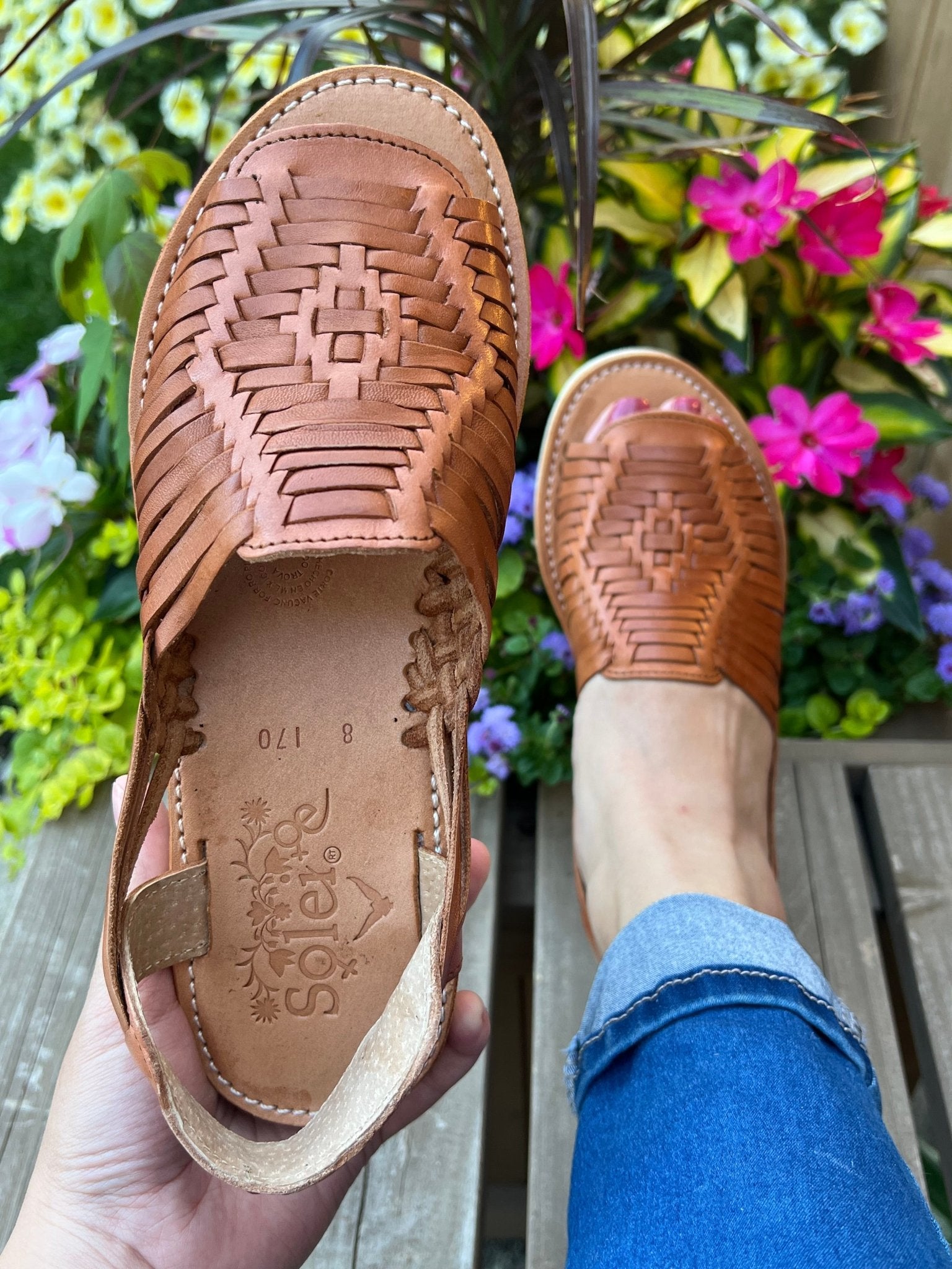 Mexican Artisanal Leather Sandals. Huarache Panchito - Solei Store