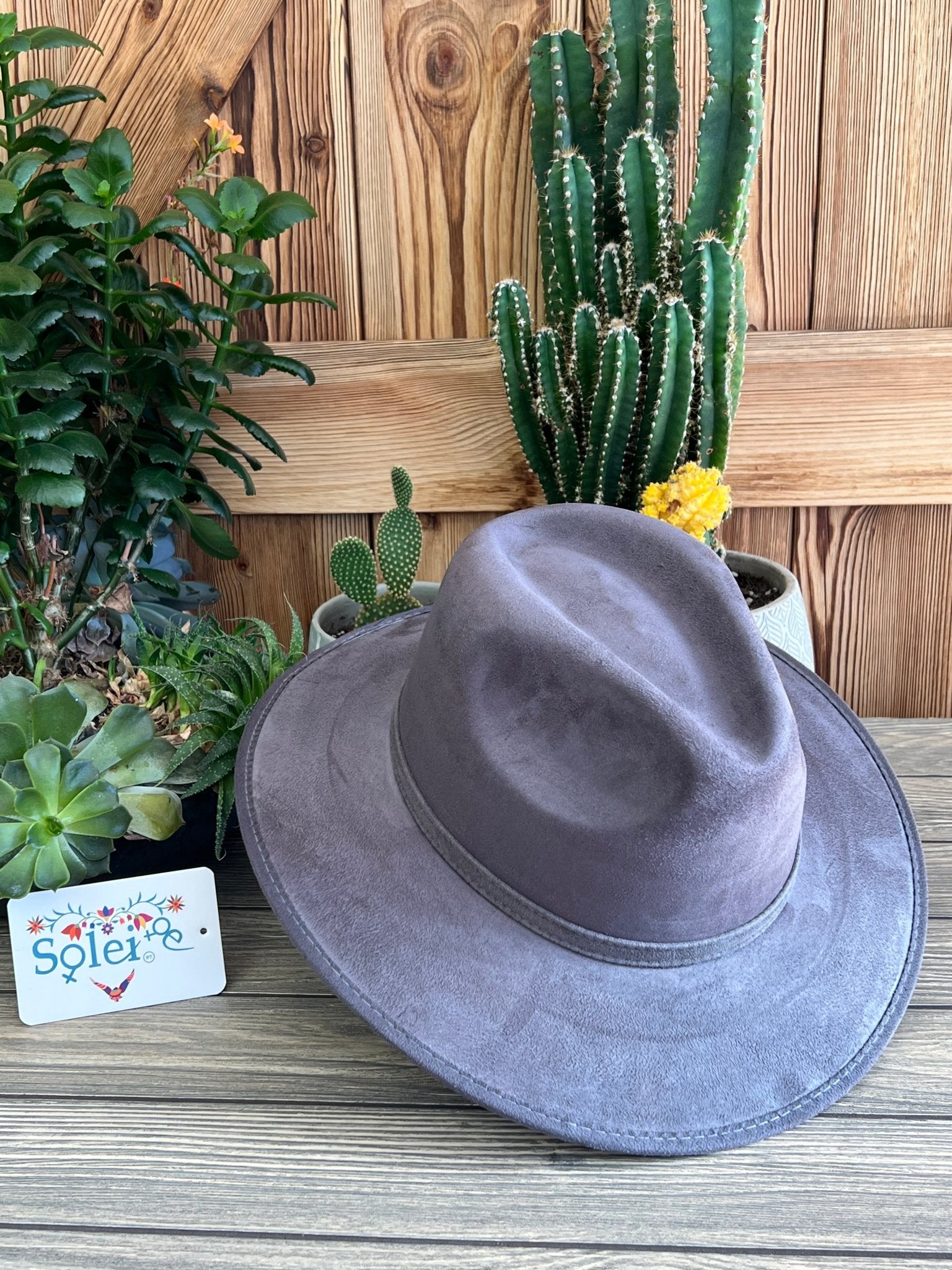 Mexican Artisanal Suede Hat. Sombrero Explorer - Solei Store