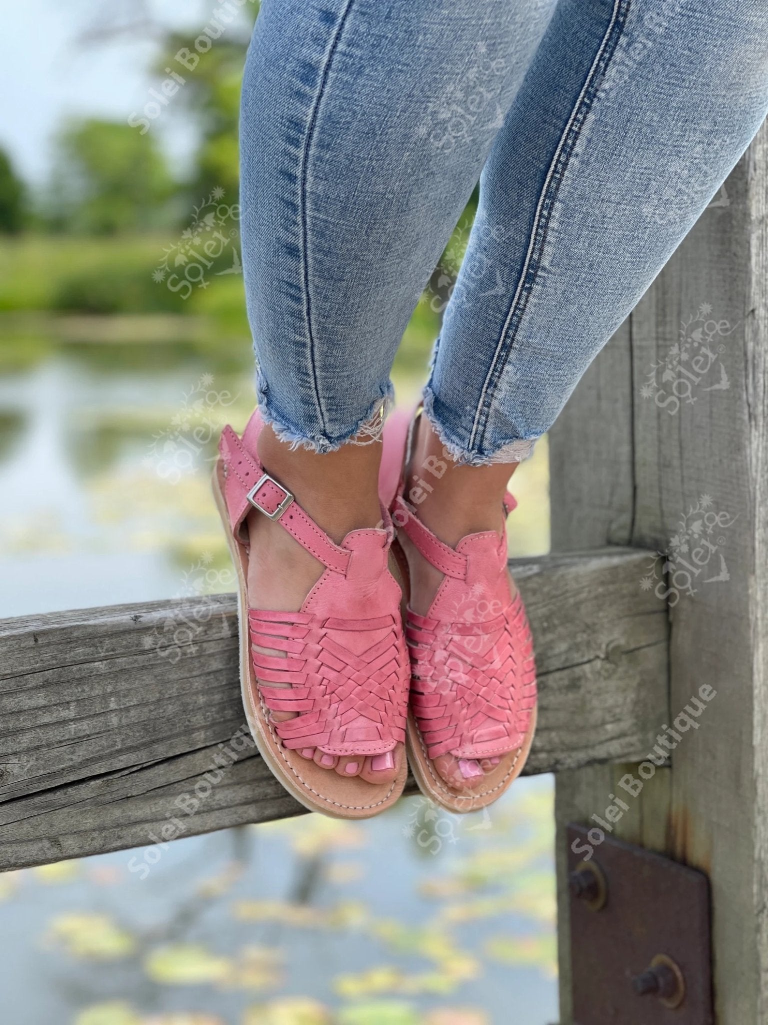 Mexican Authentic Leather Huaraches. Huarache Linda - Solei Store