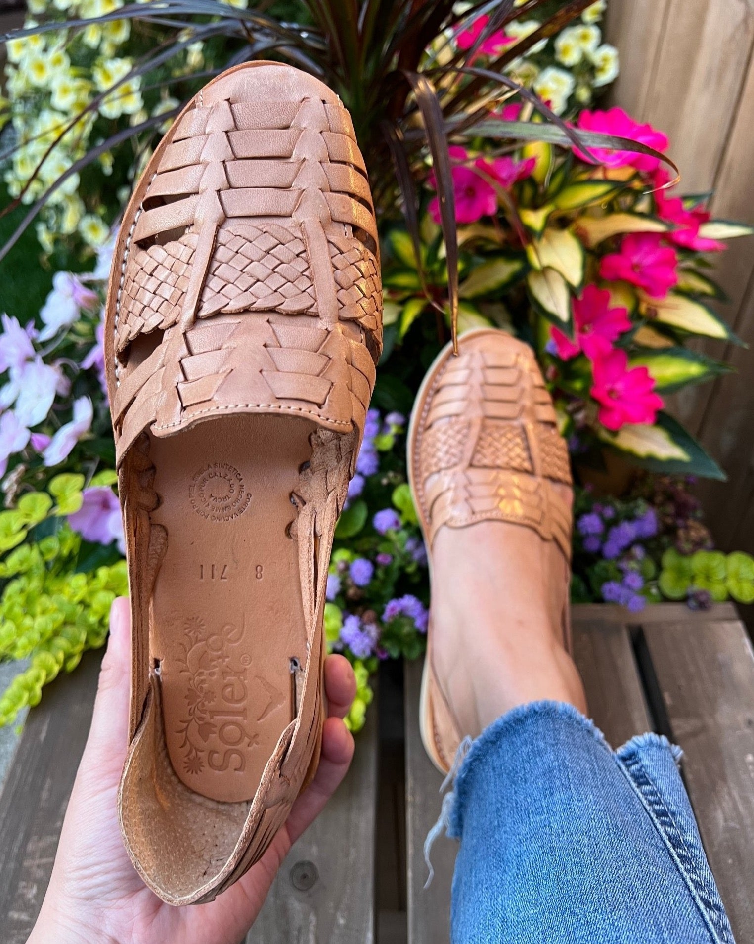 Mexican Braided Leather Huaraches. Huarache Miroslava - Solei Store