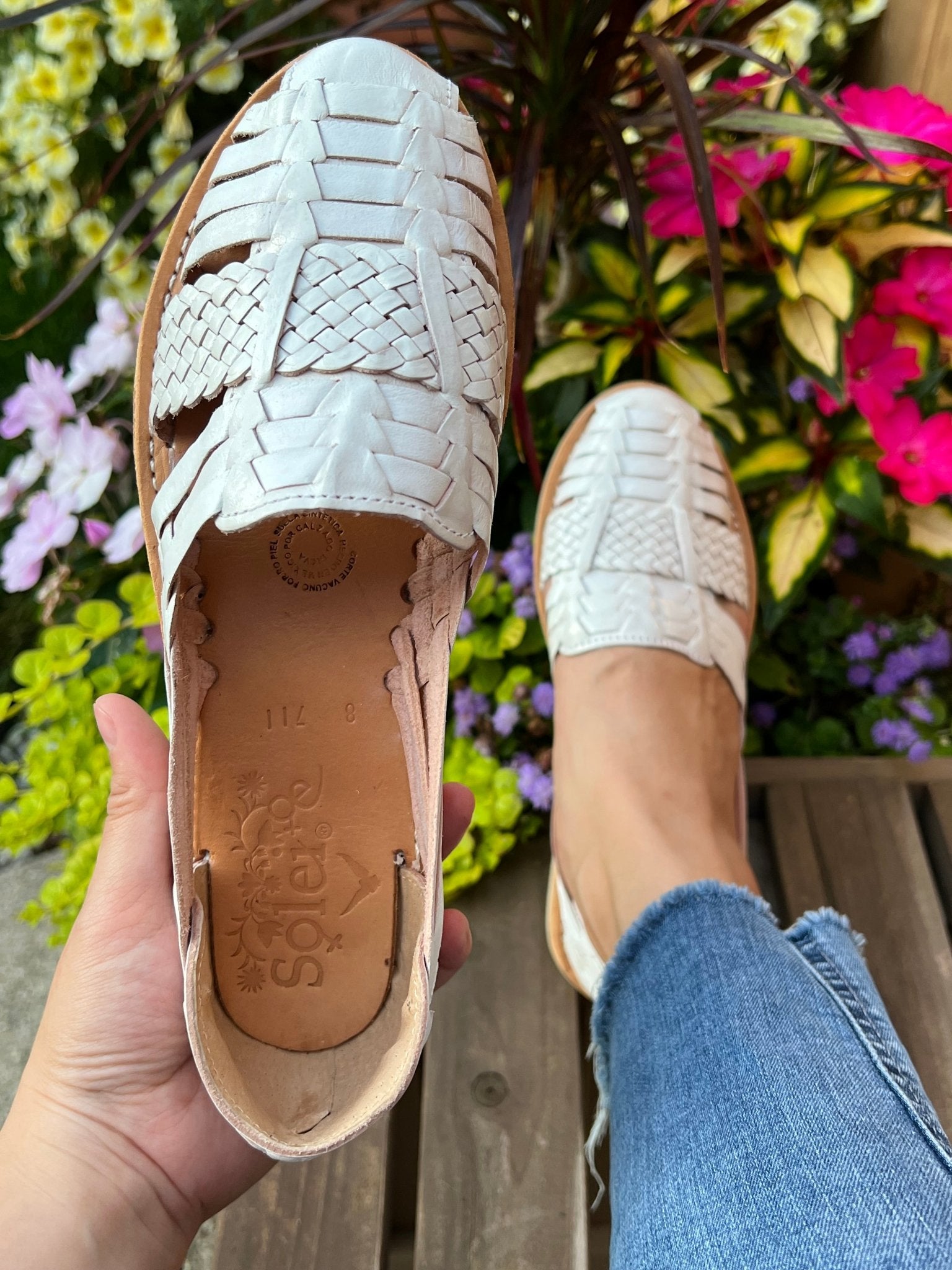 Mexican Braided Leather Huaraches. Huarache Miroslava - Solei Store