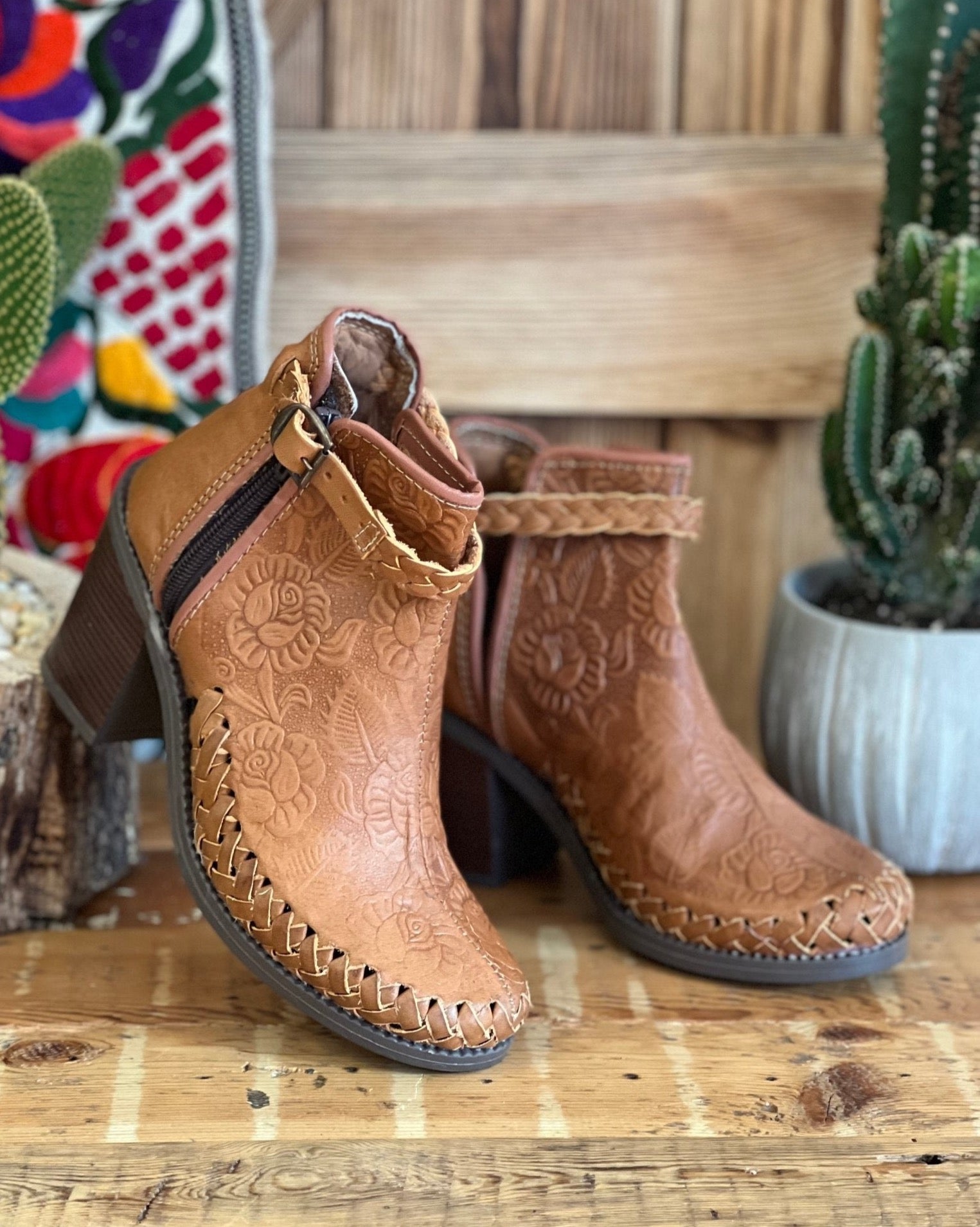 Mexican ankle boots best sale