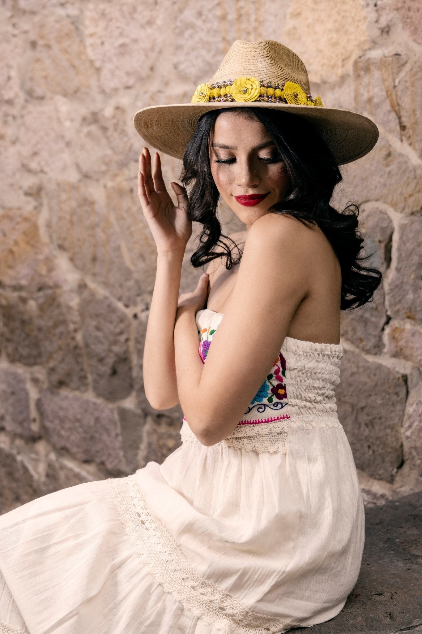 Mexican Elegant Palm Hat. Sombrero Judith - Solei Store