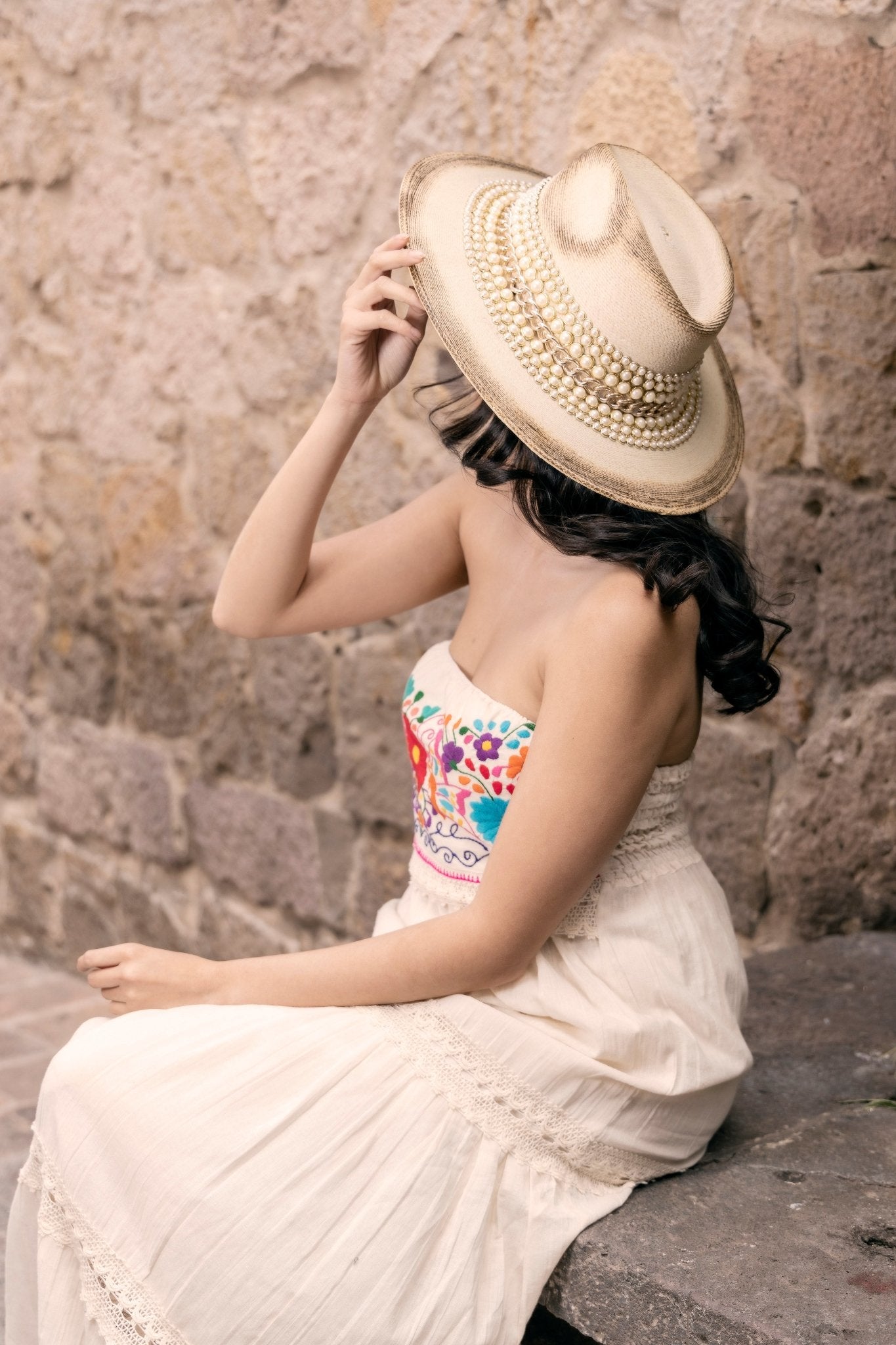 Mexican Elegant Palm Hat. Sombrero Miriam. - Solei Store