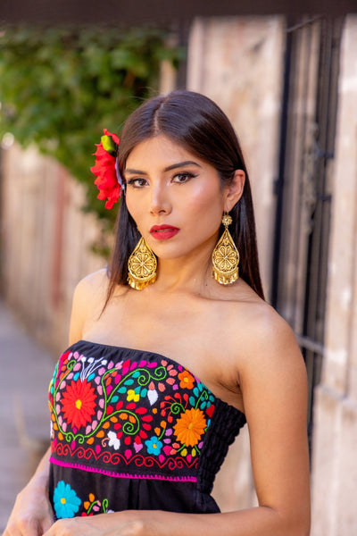 CAROLA - Mexican Sacred Heart Earrings – ineslamy