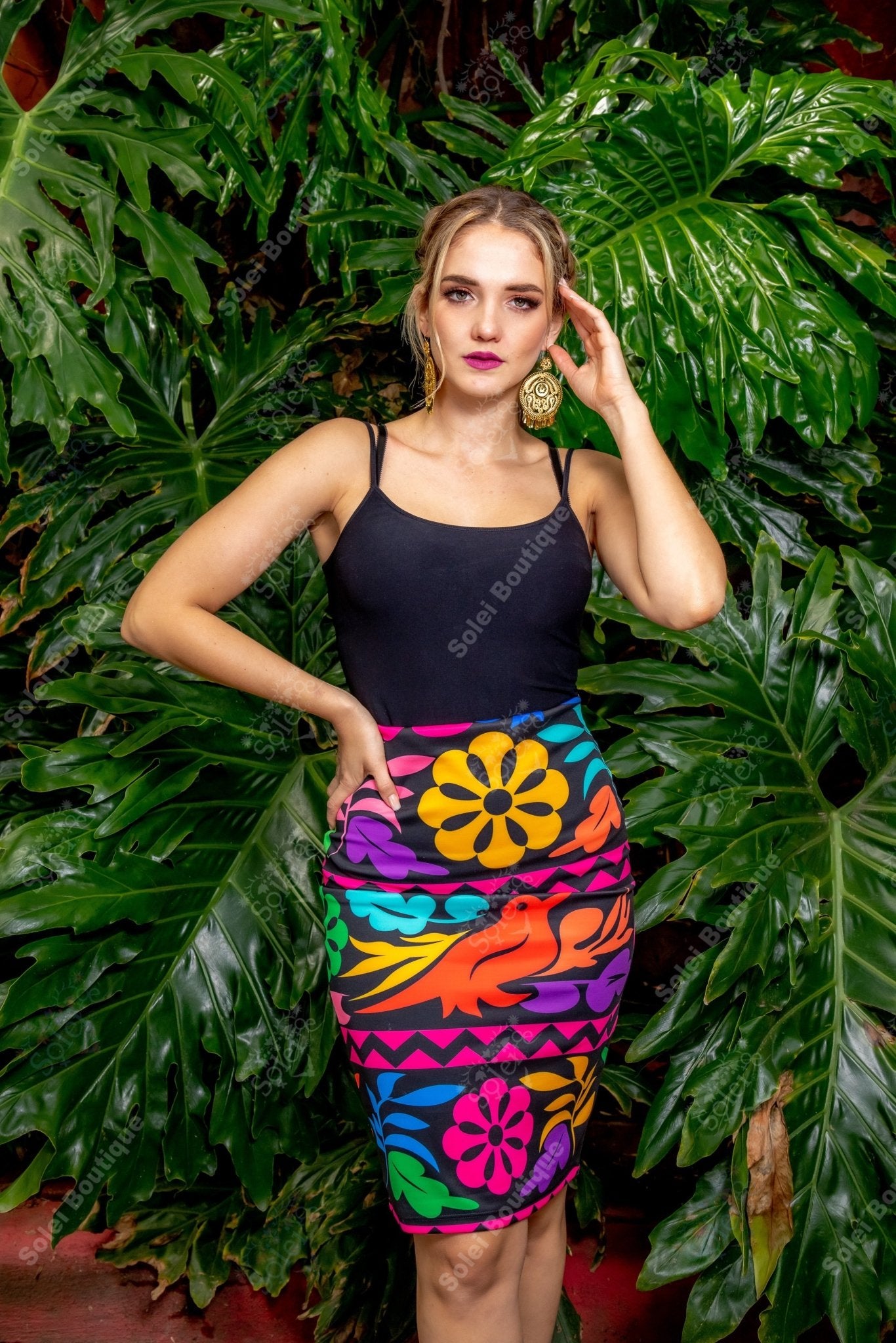 Mexican Midi Skirt. Jalapa Skirt - Solei Store