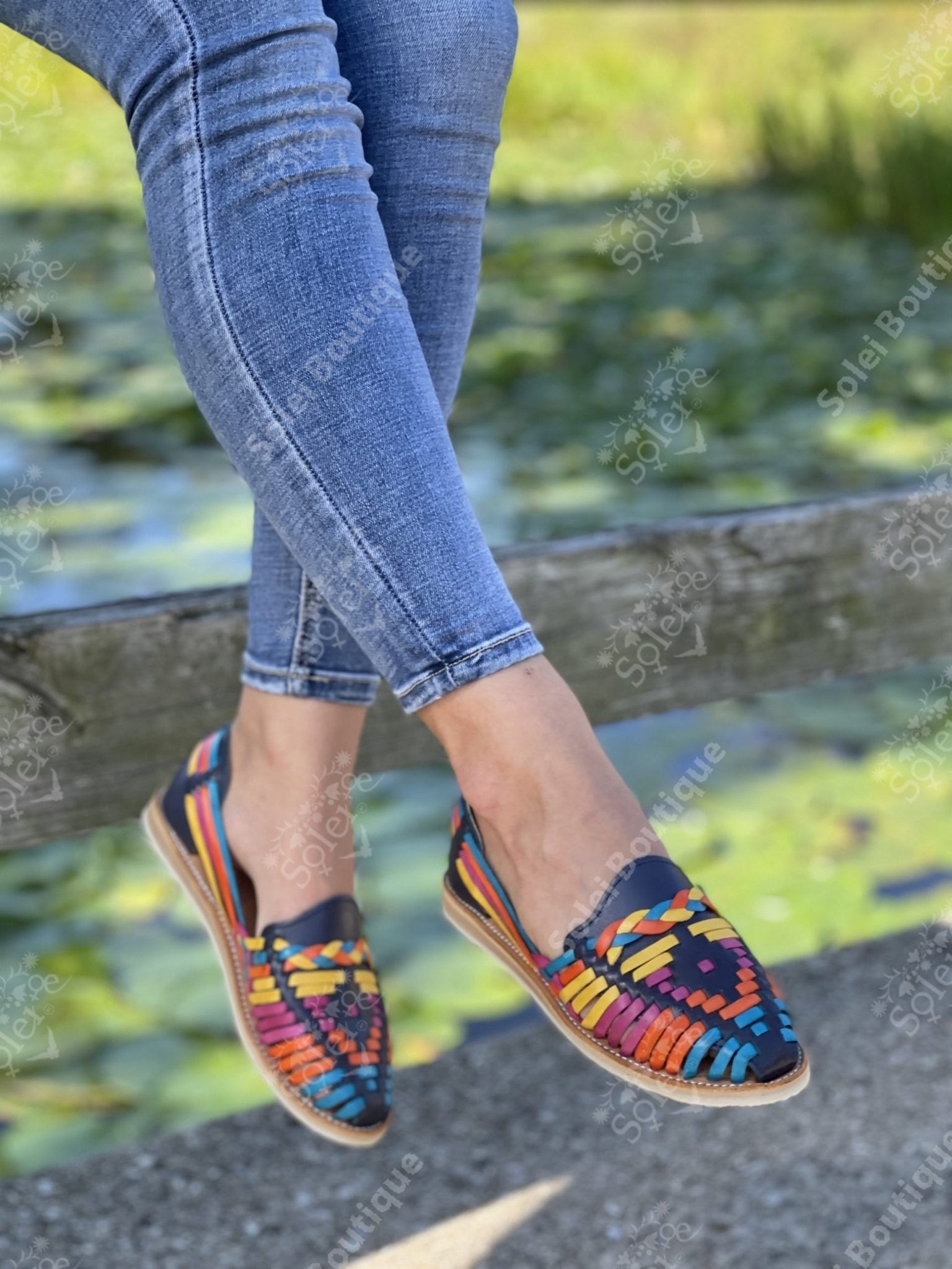 Mexican Multicolor Leather Shoes - Solei Store