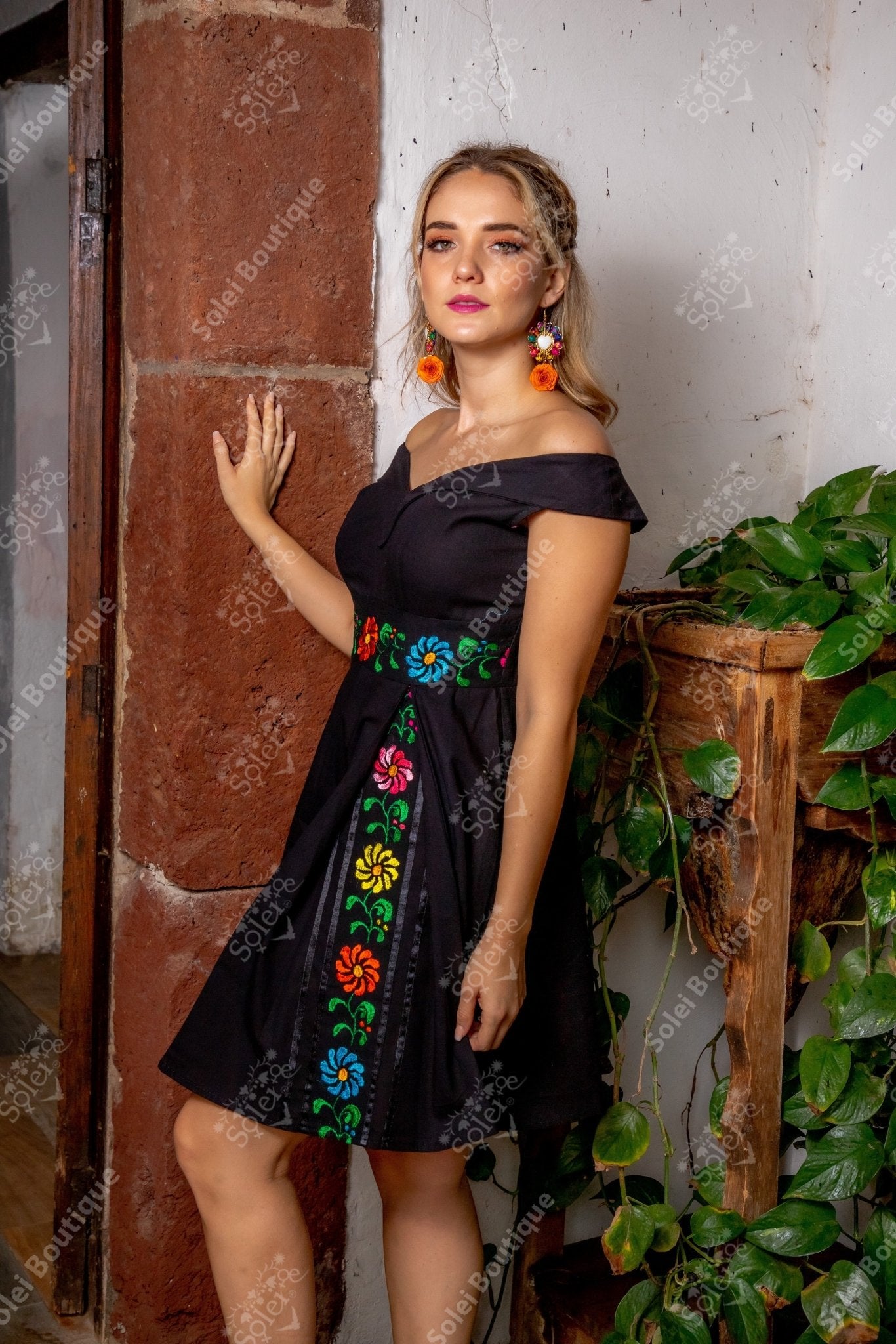 Mexican Princess Cut Dress. Aura Maria Dress. - Solei Store