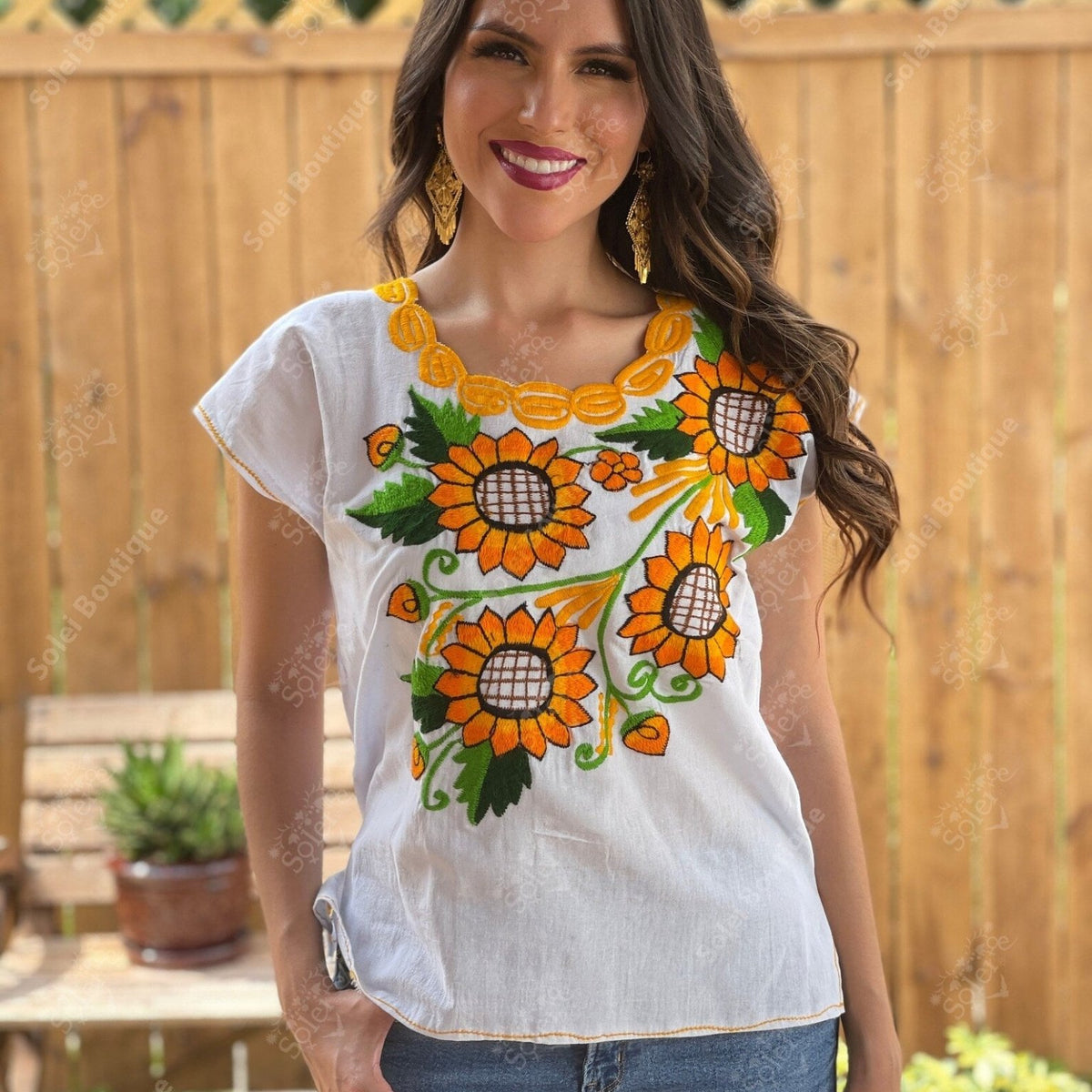 mexican-sunflower-embroidered-
