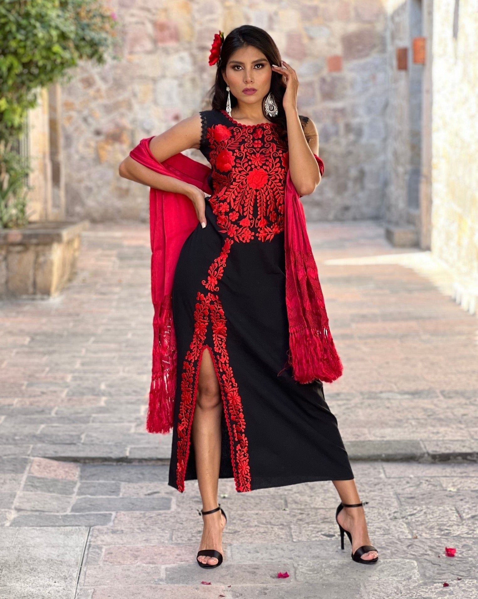 Mexican Traditional Long Dress. Vestido Julia. - Solei Store
