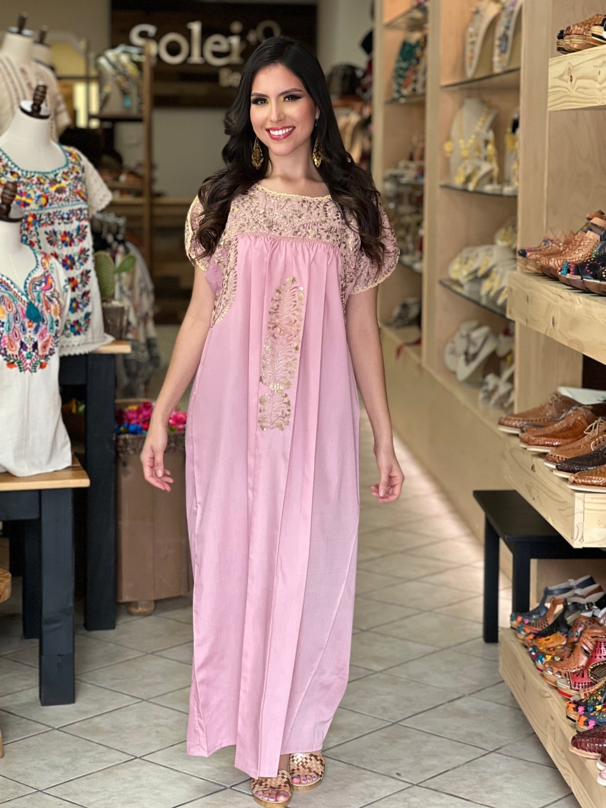 San Antonino Golden Dress - Solei Store