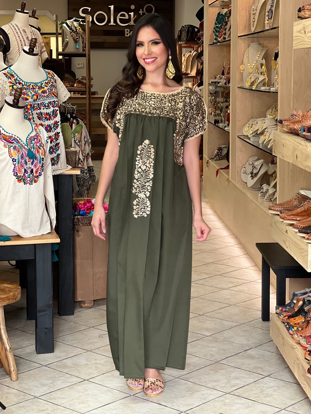 San Antonino Golden Dress - Solei Store