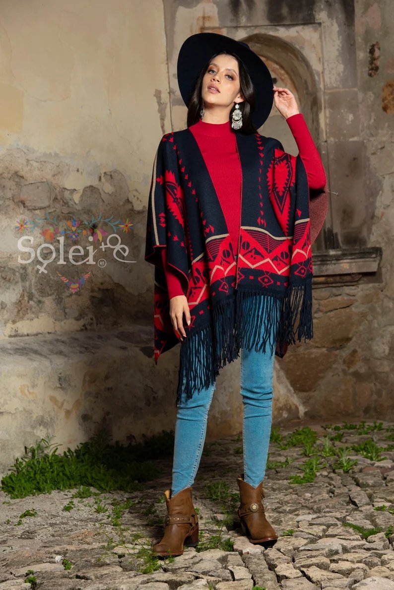 Traditional Mexican Cape. Capa Esther - Solei Store