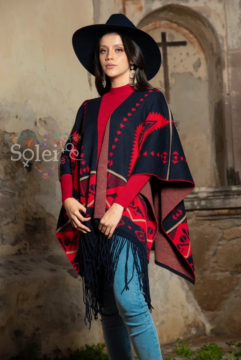 Traditional Mexican Cape. Capa Esther - Solei Store